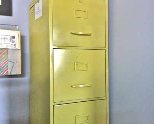 Painting Old Metal FIle Cabinet