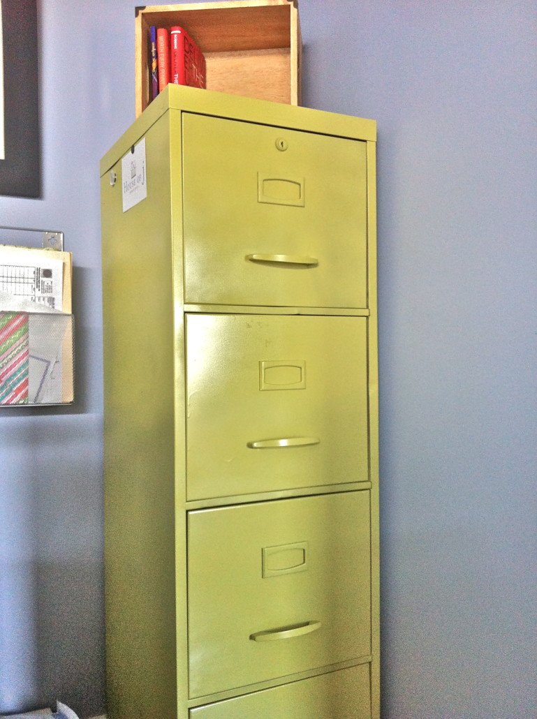 Painting Old Metal FIle Cabinet