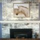 Painted Brick Fireplace - DIY project by House of J Interior Design
