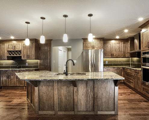 large kitchen island. By House of J Interior Design. Edmonton, Alberta.