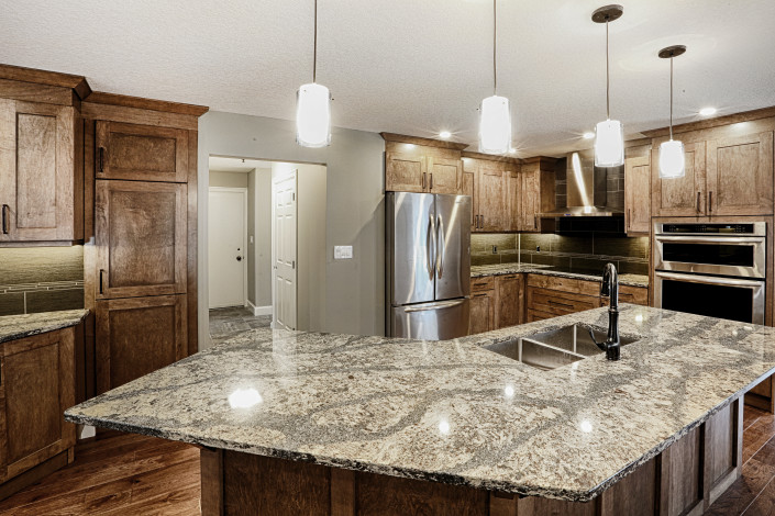 Quartz counters. By House of J Interior Design. Edmonton, Alberta.